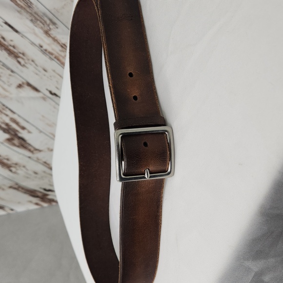 Ralph Lauren Dark Brown Leather Belt - Picture 1 of 4